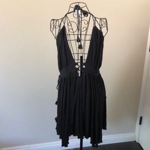 Free people asymmetrical mini dress